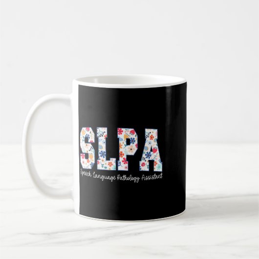 Mug Floral Speech Language Pathology Istant Slpa Appre (Gauche)