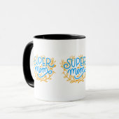 Mug Floral Super Mom (Devant gauche)