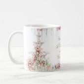 Mug floral swan chic calligraphy bridal shower (Gauche)