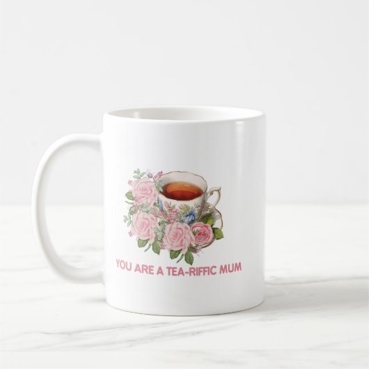 Mug Floral Tea-Riffic Maman (Gauche)