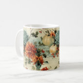 Mug Floral Thanksgiving Motif Vintage (1) (Devant gauche)