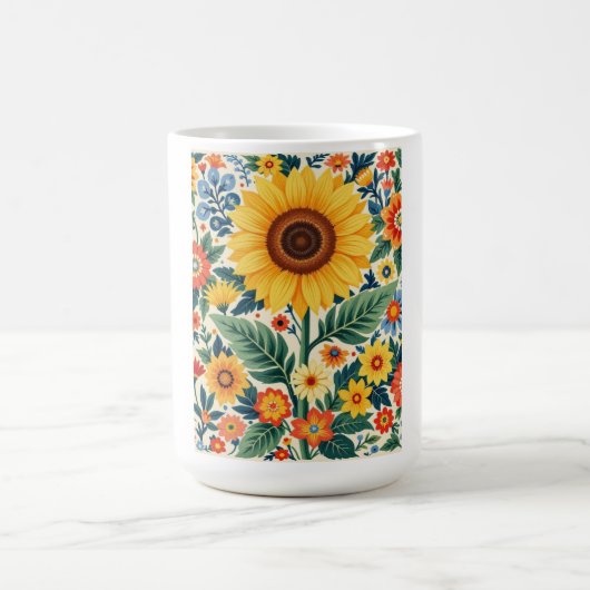 Mug floral tournesol (Centre)