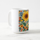 Mug floral tournesol (Devant gauche)