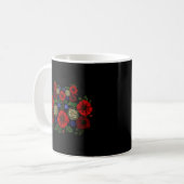 Mug Floral Ukraine ukrainien style Vyshyvanka (Devant gauche)
