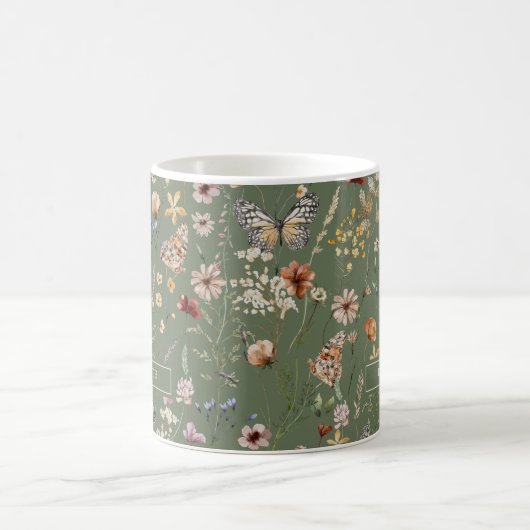 Mug Floral Vert (Centre)
