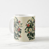 Mug Floral vintage, Jardin antique Fleurs Roses (Devant gauche)