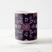 Mug floral violet blanc et jaune (Centre)
