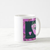 Mug Floral violet I Love California State Map (Devant droit)