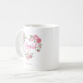 Mug Floral Wedding Bridesmaid (Devant gauche)