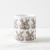 Mug Floral Whisker Wonderland : Bunny Sips 🌸 🐰 (Centre)