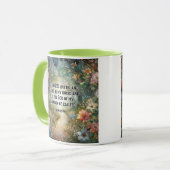 Mug Floral Woodland King James Écriture Psaume 18 (Devant gauche)