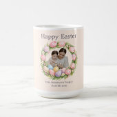 Mug Floral Wreath & Family Photo Personalized Easter (Centre)