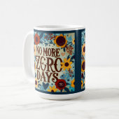 Mug Floral Zero Days Inspirant Citation Inspiriity (Devant gauche)