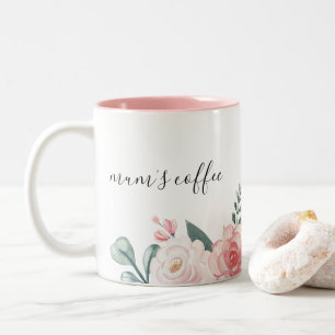 Mug florale botanique personnalisée pour le café d