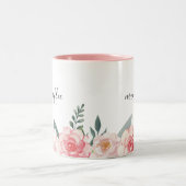 Mug florale botanique personnalisée pour le café d (Centre)