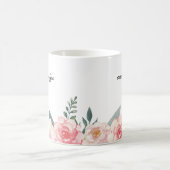 Mug florale botanique personnalisée pour le café d (Centre)