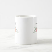 Mug florale botanique personnalisée pour le café d (Centre)