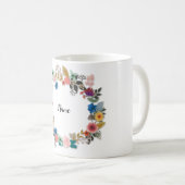 MUG FLORALE PERSONNALISÉ (Devant droit)