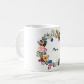 MUG FLORALE PERSONNALISÉ (Devant gauche)