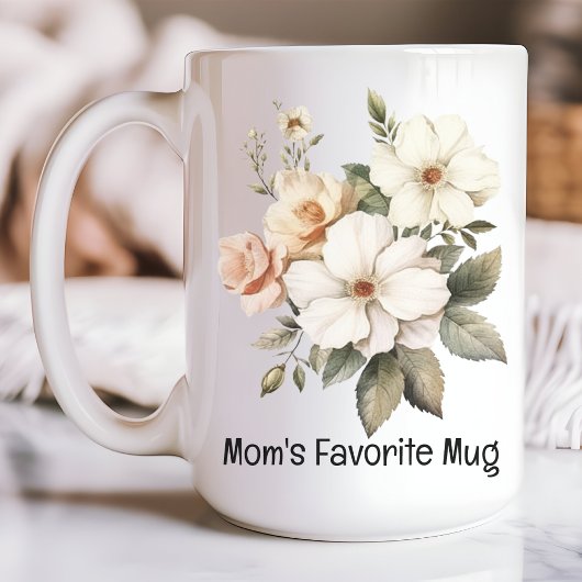 Mug florale pour maman & elle, Anniversaire, Fête 