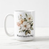 Mug florale pour maman & elle, Anniversaire, Fête  (Gauche)