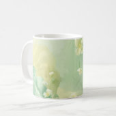 Mug Florale rêveuse Vert Sauge et Vert Menthe (Devant gauche)
