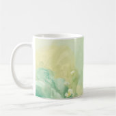 Mug Florale rêveuse Vert Sauge et Vert Menthe (Gauche)