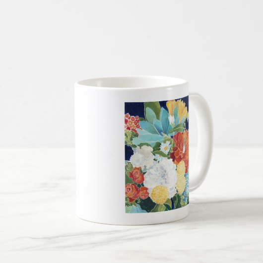 Mug Florals de minuit III (Devant droit)