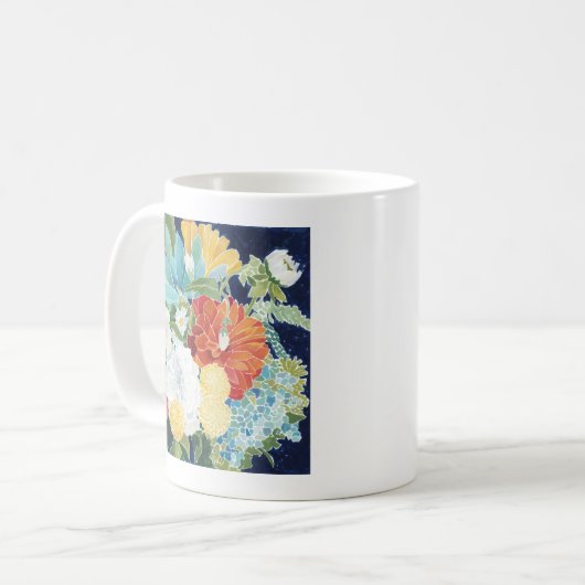 Mug Florals de minuit III (Devant gauche)