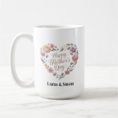Mug Florals Fleurs Heureux Mère's Day Cup Café Cadeau (Gauche)