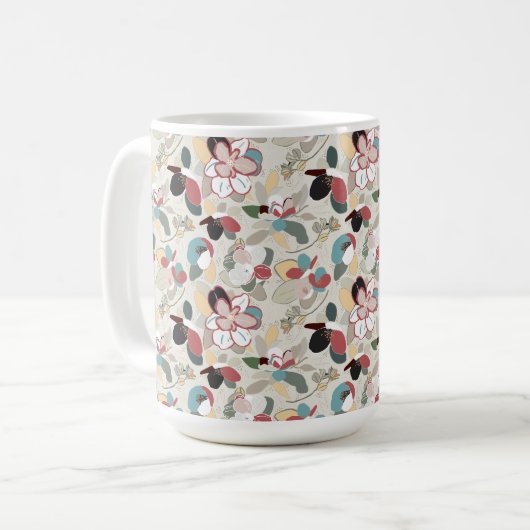 Mug Florals Neutrals Magnolia (Devant gauche)