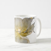 Mug floraux jaune pastel (Devant droit)