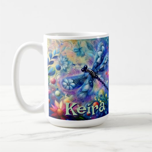 Mug Flore Abstraite de libellules lunaires en gros per (Gauche)