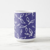 Mug Flore bleu ardoise foncée (Centre)