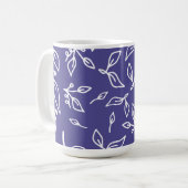 Mug Flore bleu ardoise foncée (Devant gauche)