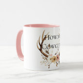 Mug Flore de Cowgirl Deer Antlers (Devant gauche)