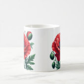 Mug Flore de pavot rouge (Centre)