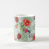 Mug Flore de printemps vert : main tirée (Centre)