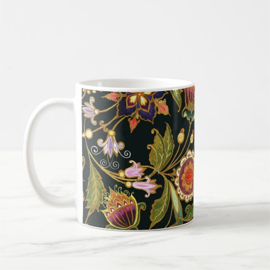 Mug Flore décorative : Acrylique Golden Purple. (Gauche)