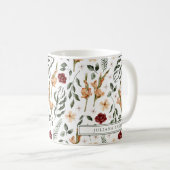 Mug Flore délicate personnalisée (Devant droit)