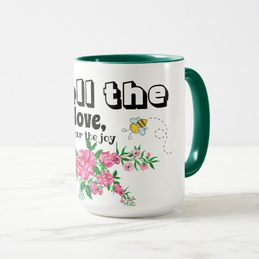 Mug Flore et papillons (Devant droit)
