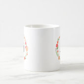 Mug Flore folksy avec Monogramme (Centre)
