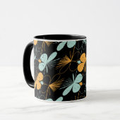 Mug Flore forme un motif transparent (Devant gauche)