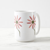 Mug Flore funky - conception de fleurs abstraites styl (Devant droit)