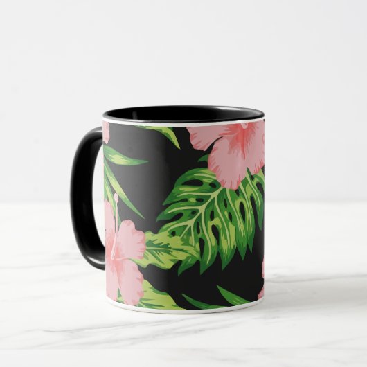 Mug Flore Hawaïen foncé (Devant gauche)