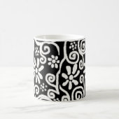 Mug Flore noir blanc & Fleurs Fleurs Fleurs Fleurs Fle (Centre)