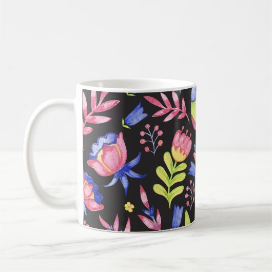 Mug Flore printanière : Motif imperméable (Gauche)
