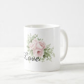 Mug Flore rose chic (Devant droit)