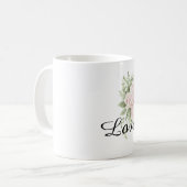 Mug Flore rose chic (Devant gauche)