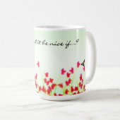 Mug Flore rouge - Ne serait-ce pas si... ? (Devant droit)